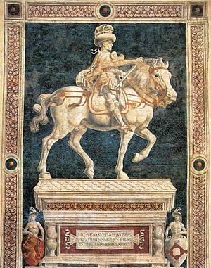 Andrea del Castagno Equestrian Statue of Niccolo da Tolentino Norge oil painting art